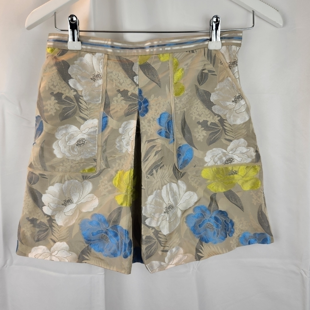 Jonathan Simkhai Mini skirt with floral design size 0 in EUC